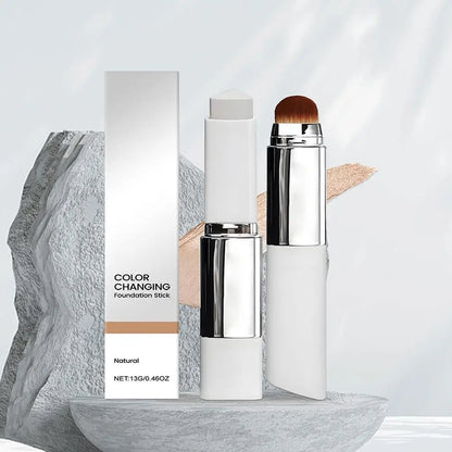 Color Changing Foundation Stick with Built In Brush | 2 in 1