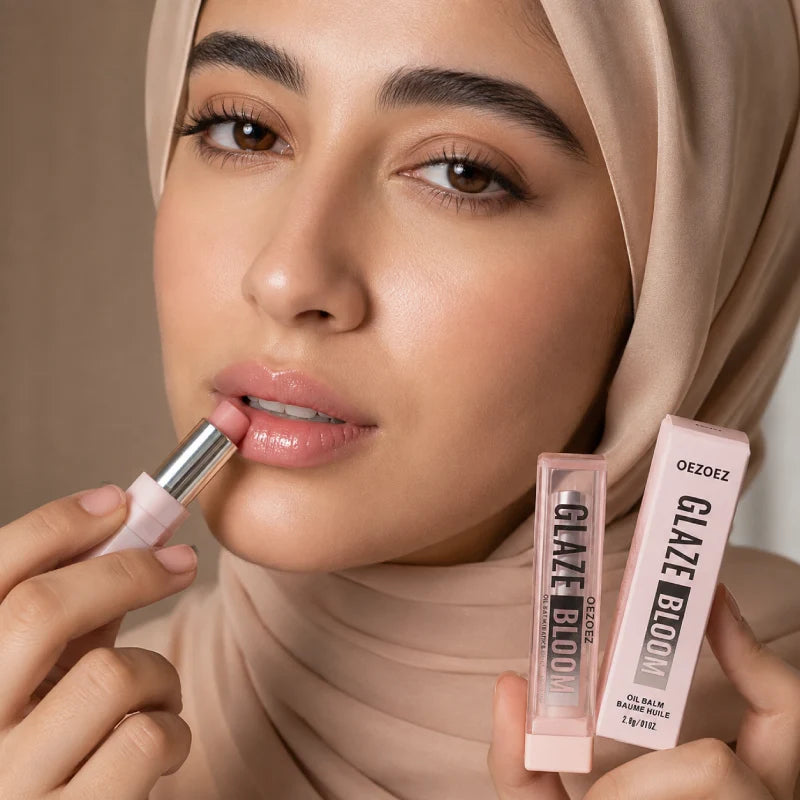 Glaze Bloom Lip Oil Balm | Hydrating Glossy Lip Treatment