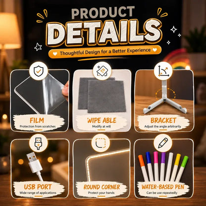 Glow in the Dark LED Writing Board