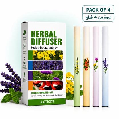 Herbal Diffuser Set | 4 Aromas Pack