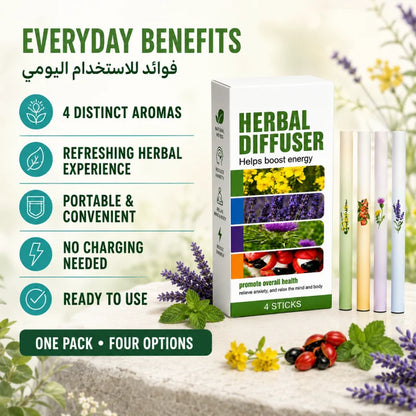 Herbal Diffuser Set | 4 Aromas Pack