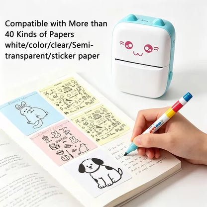 Portable Mini Thermal Printer | Inkless Bluetooth Pocket Printer