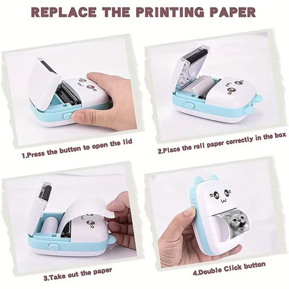 Portable Mini Thermal Printer | Inkless Bluetooth Pocket Printer
