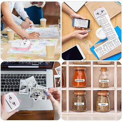 Portable Mini Thermal Printer | Inkless Bluetooth Pocket Printer